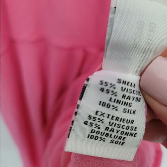 Diane Von Furstenberg🩷 Pink v-neck dress size 6 - Picture 8 of 12